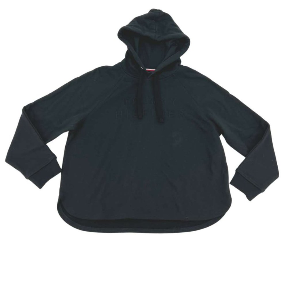 Tommy Hilfiger | Women's Hoodie | Streetwear | Athleisure | Size Small | Black